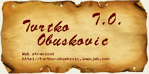 Tvrtko Obušković vizit kartica